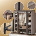 Miniatyrbillede 5 af 6: Garderobe, SONGMICS LSF03M, 175x150x45 cm, Beige