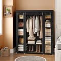 Miniatyrbillede 2 af 5: Garderobe, SONGMICS LSF03M, 175x150x45 cm, Sort