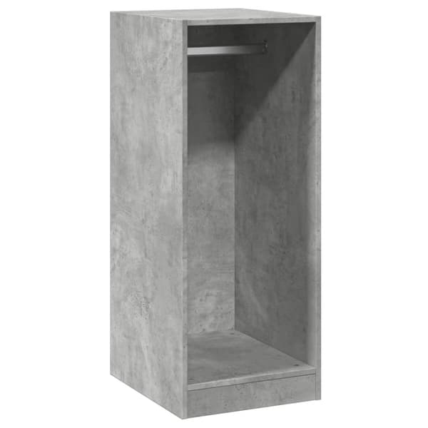 Garderob betonggrå 48x41x102 cm konstruerat trä