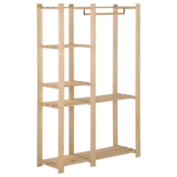 Klädställning 110x38x170 cm massiv furu