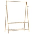 Miniatyrbild 1 av 2: Klädställ med hyllor 132x45,5x150,5 cm bambu