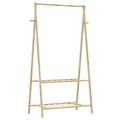 Miniatyrbild 1 av 2: Klädställ med hyllor 96x45,5x150,5 cm bambu