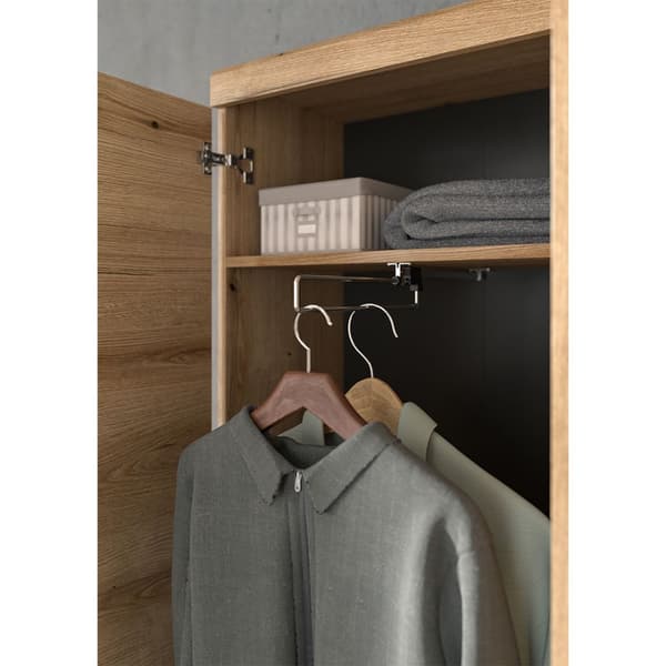 Scout garderobe oppstilling 3 deler eik dekor.