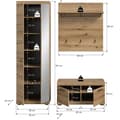 Miniatyrbilde 5 av 7: Scout garderobe oppstilling 3 deler eik dekor.