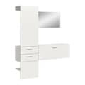 Miniatyrbilde 1 av 8: Vaga garderobe oppstilling 3 deler hvit.