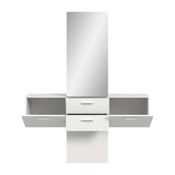 Vaga garderobe oppstilling 3 deler hvit.