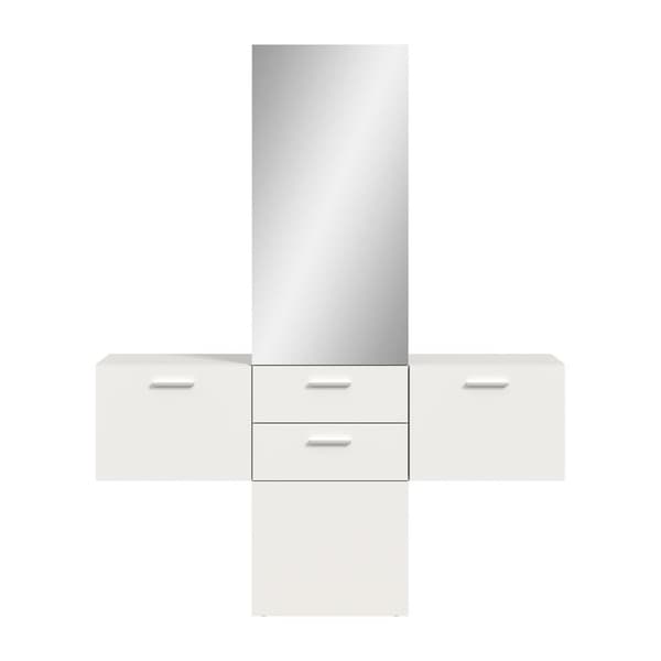 Vaga garderobe oppstilling 3 deler hvit.