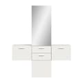 Miniatyrbilde 2 av 8: Vaga garderobe oppstilling 3 deler hvit.