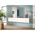 Miniatyrbilde 6 av 8: Vaga garderobe oppstilling 3 deler hvit.
