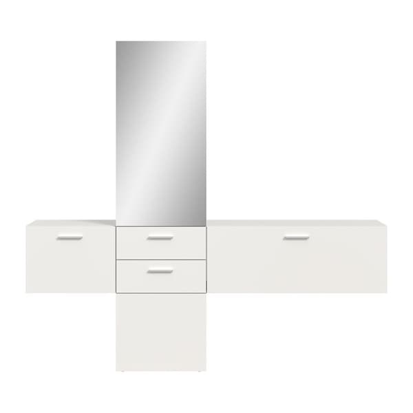 Vaga garderobe oppstilling 3 deler hvit.