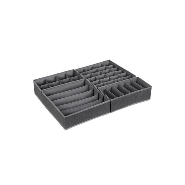 Underkläder arrangör set om 4 grå