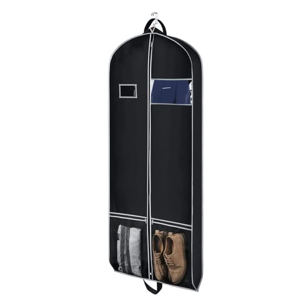Lollanda Klädskydd set – 2-pack dammskydd för kläder, skyddar mot smuts och fukt, perfekt för garderob och resor Svart 152x60x10cm