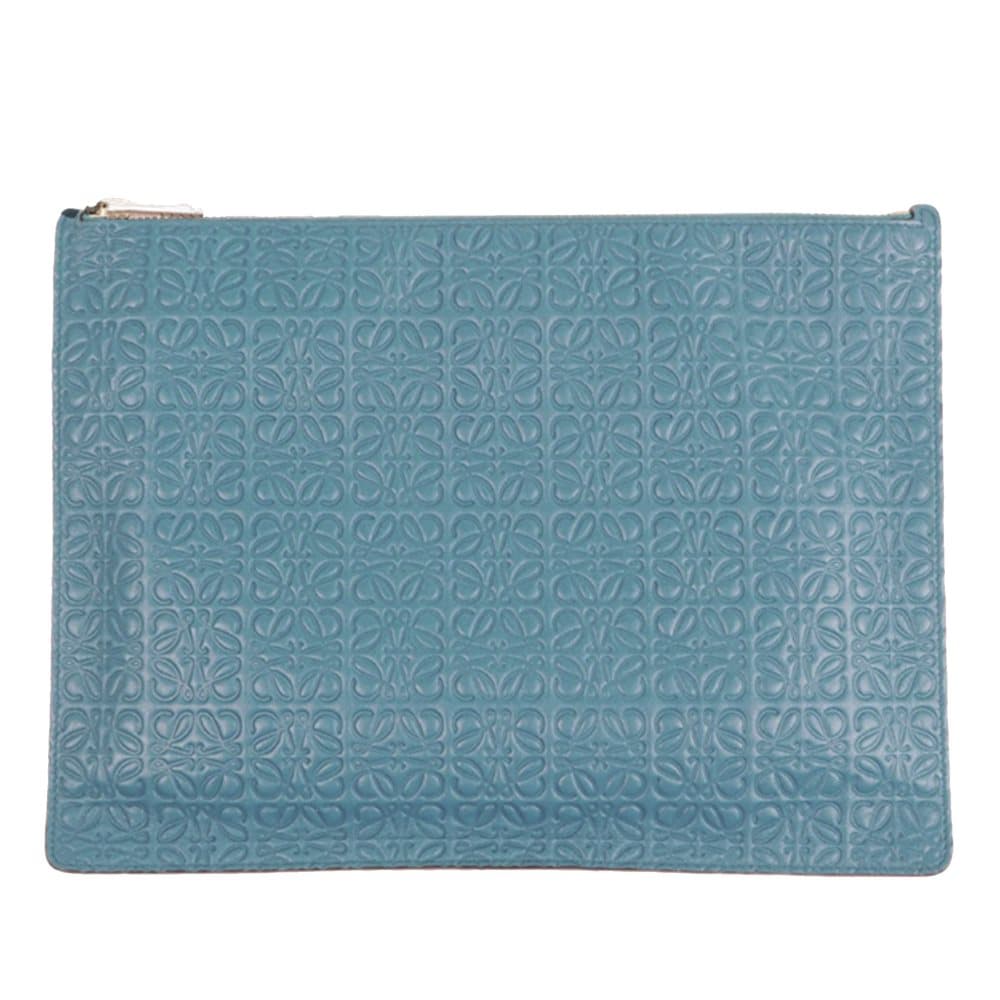 Loewe Anagram Clutch Bag Blue