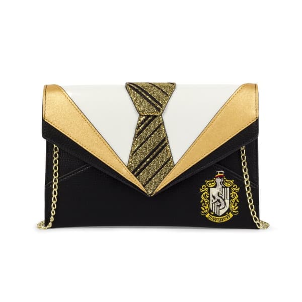 Danielle Nicole Womens/Ladies Hufflepuff Uniform Harry Potter Clutch Black One Size