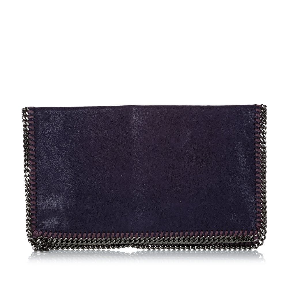 Pre-owned Stella McCartney Falabella Clutch Bag Purple
