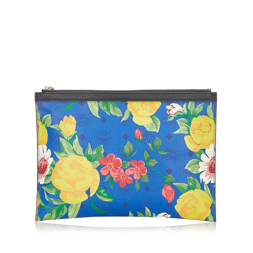 Pre-owned MCM Paradiso Clutch Bag Blue