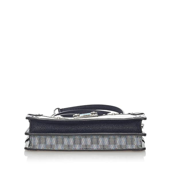 Pre-owned Louis Vuitton Monogram Damier Pop Trunk Clutch  Gray