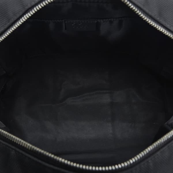 Pre-owned Gucci Techno Web Canvas Clutch Black