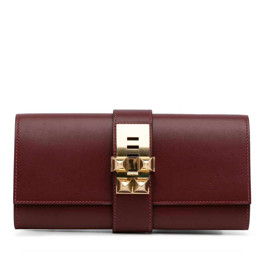 image of Pre-owned Hermes Box Medor 23 Red
