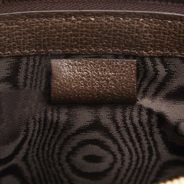 Pre-owned Gucci X Balenciaga BB Supreme Ophidia Web Clutch Brown