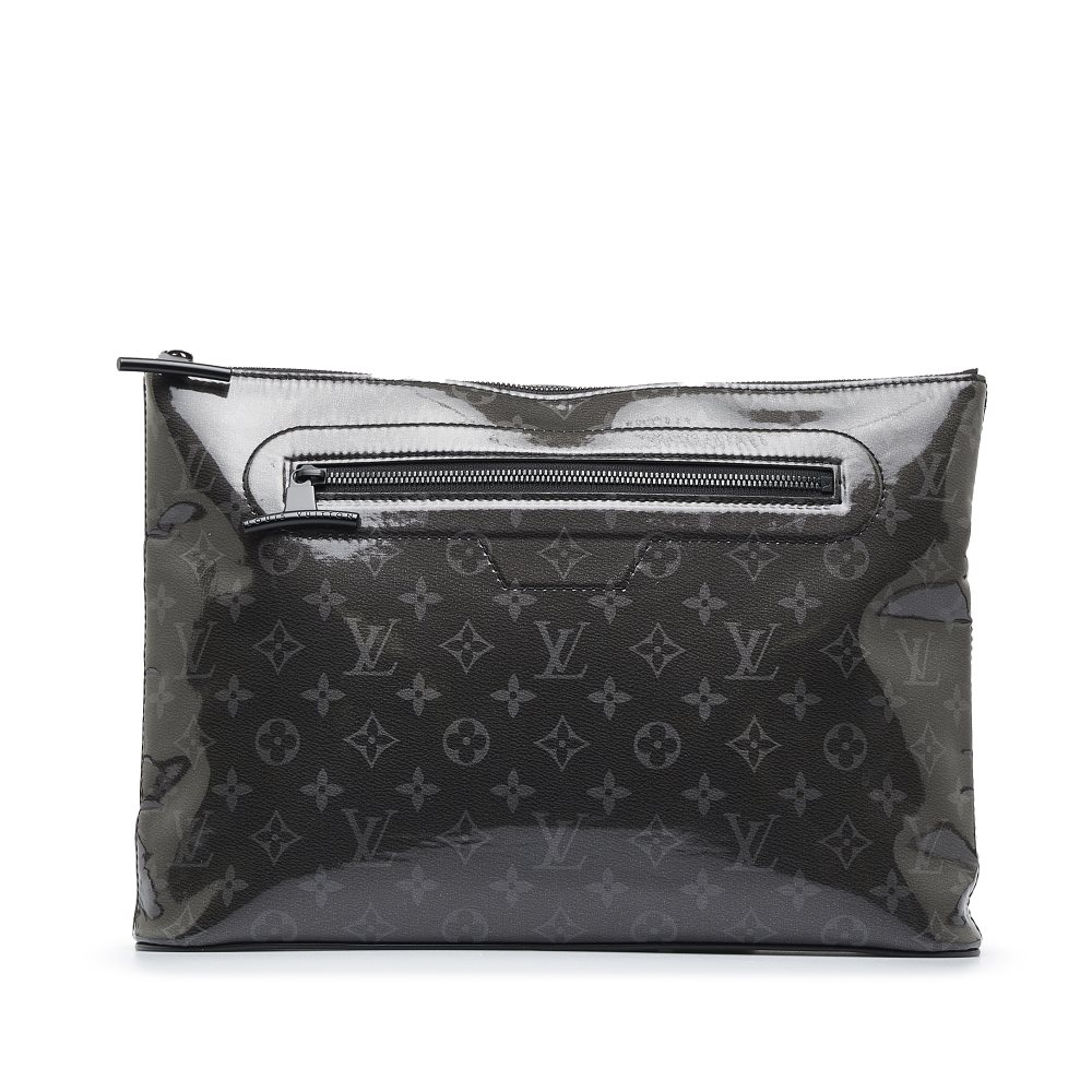 image of Pre-owned Louis Vuitton Monogram Glaze Pochette Cosmos Brown