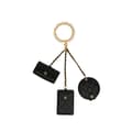 Pikkukuva 1 / 10: Pre-owned Chanel Lambskin Pearl Crown CC Wristlet Multi Pouches Black