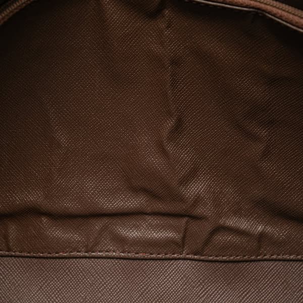 Pre-owned Burberry Vintage Check Canvas Clutch Brown