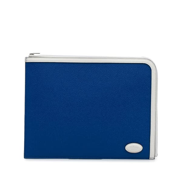 Pre-owned Mulberry X Richard Malone Zip Clutch Blue