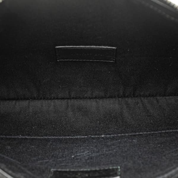 Pre-owned Saint Laurent Canvas Rive Gauche Clutch Black
