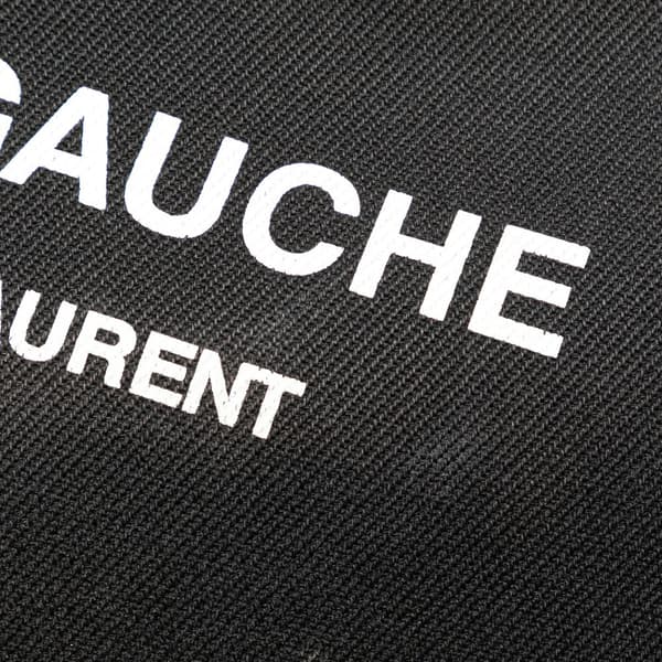 Pre-owned Saint Laurent Canvas Rive Gauche Clutch Black