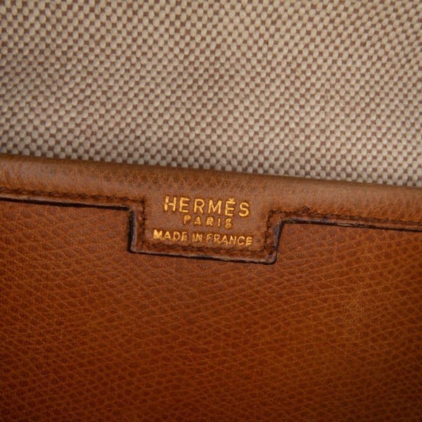 Pre-owned Hermès Courchevel Jige Elan 29 Brown