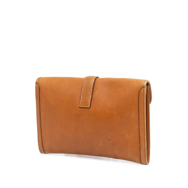 Pre-owned Hermès Courchevel Jige Elan 29 Brown