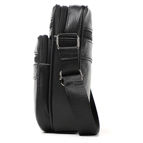 Stilren och Hållbar Crossbody Väska i Äkta Läder - Perfekt för Vardag och Resa