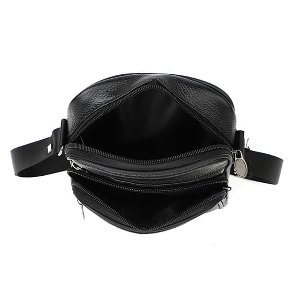 Stilren och Hållbar Crossbody Väska i Äkta Läder - Perfekt för Vardag och Resa