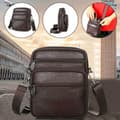 Miniatyrbild 2 av 11: Stilren och Hållbar Crossbody Väska i Äkta Läder - Perfekt för Vardag och Resa