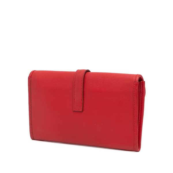 Pre-owned Hermès Swift Jige Duo Red