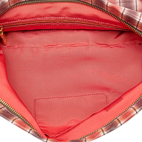 Pre-owned Prada Tessuto Stampato Clutch Pink