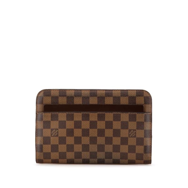 Pre-owned Louis Vuitton Damier Ebene Saint Louis Pochette Brown