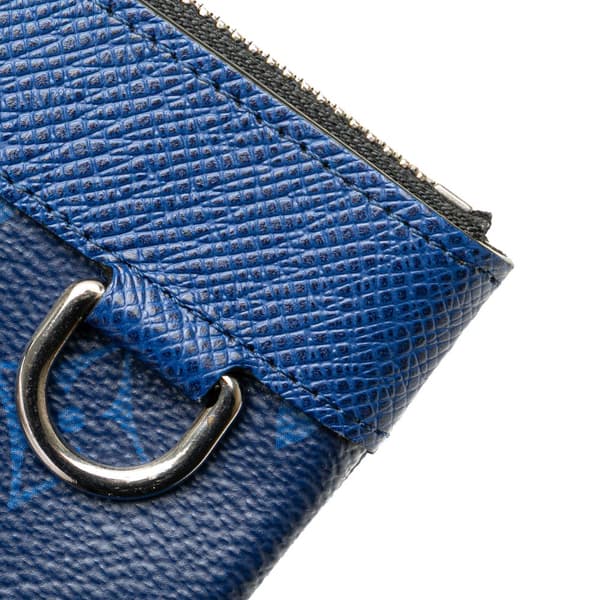 Pre-owned Louis Vuitton Monogram Taigarama Pochette Discovery PM Blue