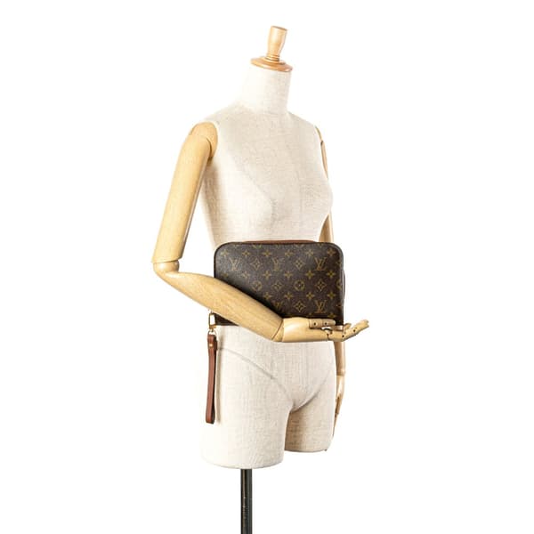 Pre-owned Louis Vuitton Monogram Orsay Brown