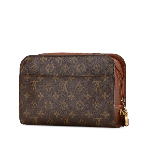 Pre-owned Louis Vuitton Monogram Orsay Brown