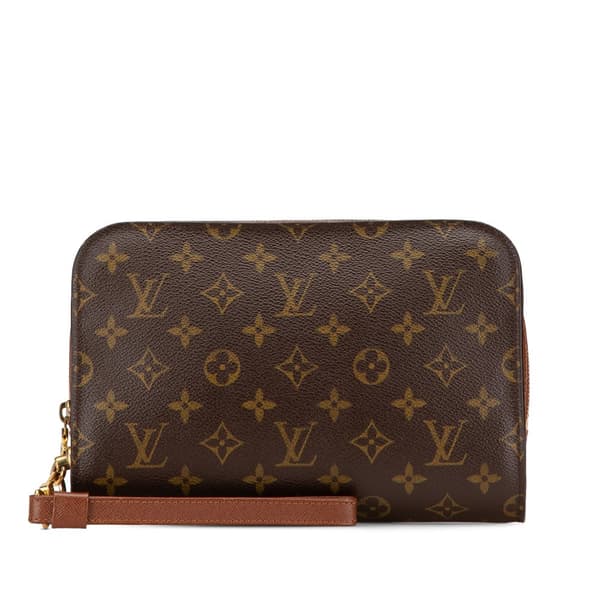 Pre-owned Louis Vuitton Monogram Orsay Brown