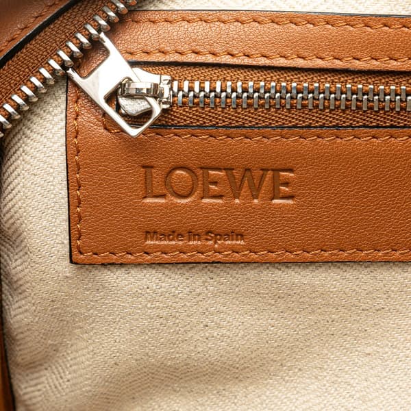 Pre-owned LOEWE Leather Puzzle Clutch Brown