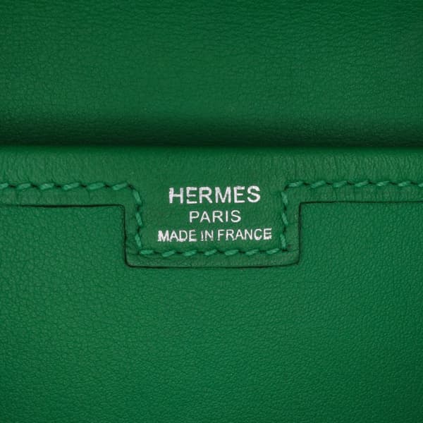 Pre-owned Hermès Swift Jige Elan 29 Green