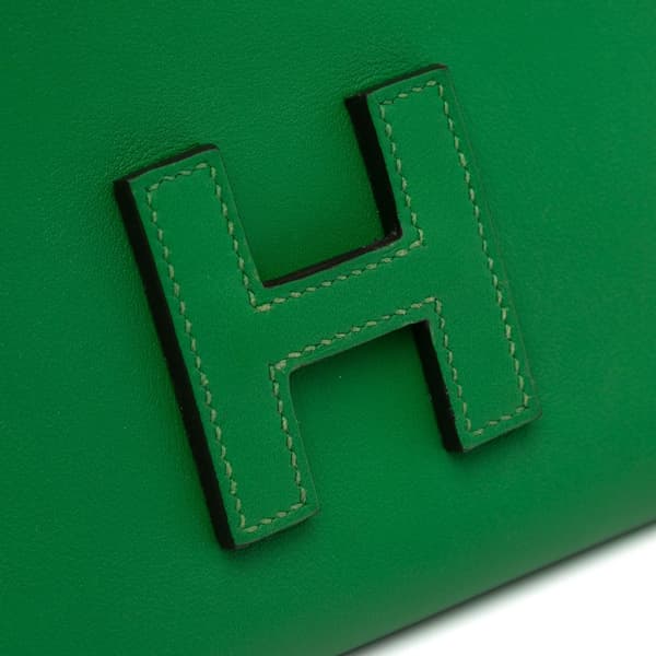 Pre-owned Hermès Swift Jige Elan 29 Green