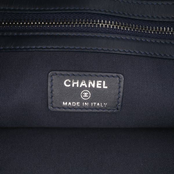 Pre-owned Chanel Large Denim Gabrielle O Case Clutch Blue