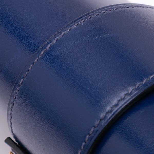 Pre-owned Hermès Tadelakt Medor Clutch 23 Blue