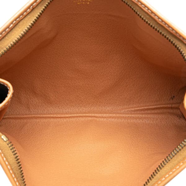 Pre-owned Celine Macadam Coated Canvas Clutch Brown