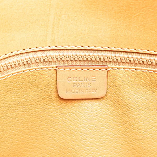 Pre-owned Celine Macadam Coated Canvas Clutch Brown