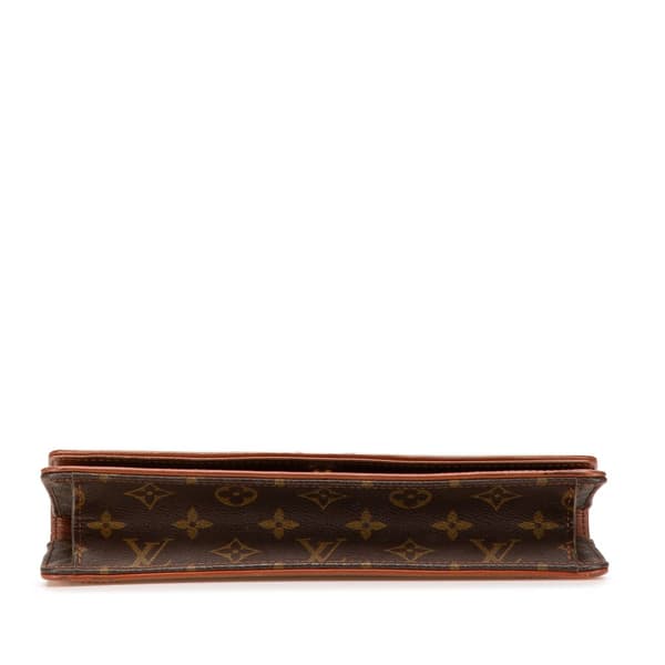 Pre-owned Louis Vuitton Monogram Pochette Dame PM Brown